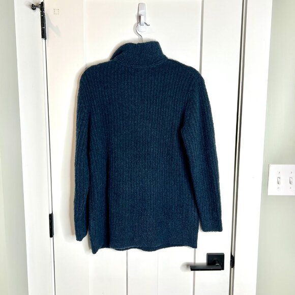 L.L. Bean Cozy Cloud Wool Blend Quarter Zip Fleece Soft Pullover Sweater Medium - Picture 4 of 4